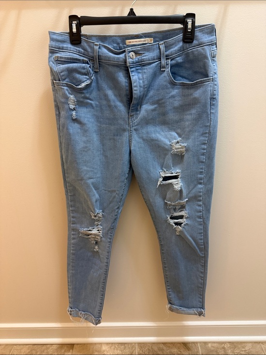 Levi's Denim - Levi's Light Blue Distressed Ankle Jeans